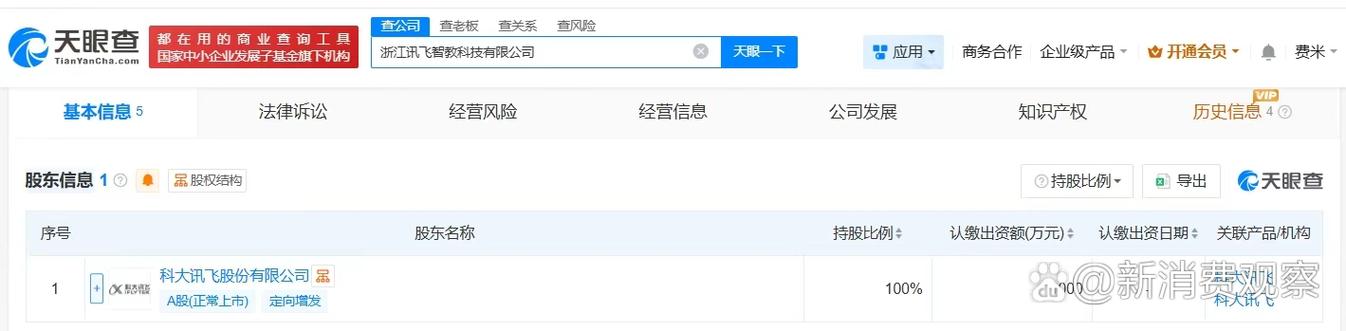 人为孙东平,注册资本1000万人民币,经营范围包括人工智能应用软件开发